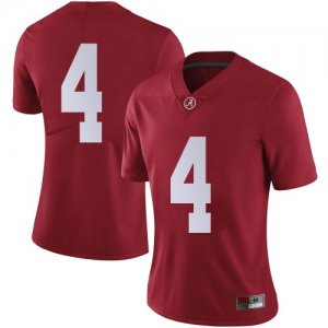 Women's Alabama Crimson Tide #4 Brian Robinson Jr. Crimson Limited NCAA College Football Jersey 2403FUIY7